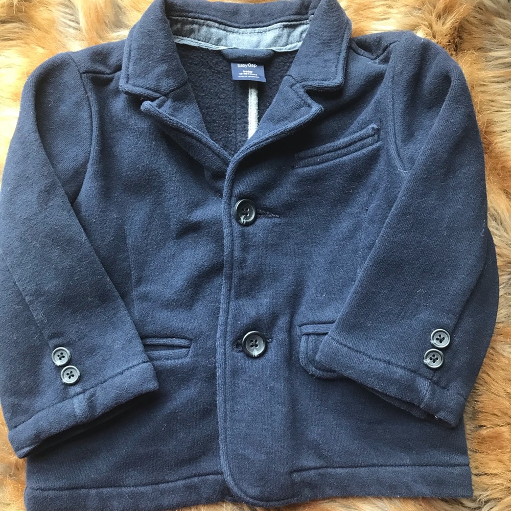 Baby gap boys navy jacket sz 12-18m